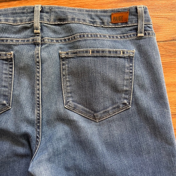 Paige Womens Jeans Size 32 Skyline Ankle Peg Medium Wash Stretch - Picture 4 of 9